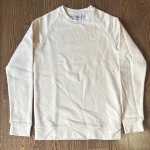 Adidas Men's beige Crewneck Sweater